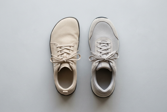 Wide toe box vs wide shoes showing differences in toe shape and overall width